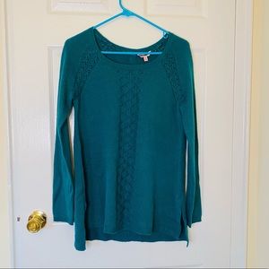 Candies Women’s Medium Teal Pullover Sweater